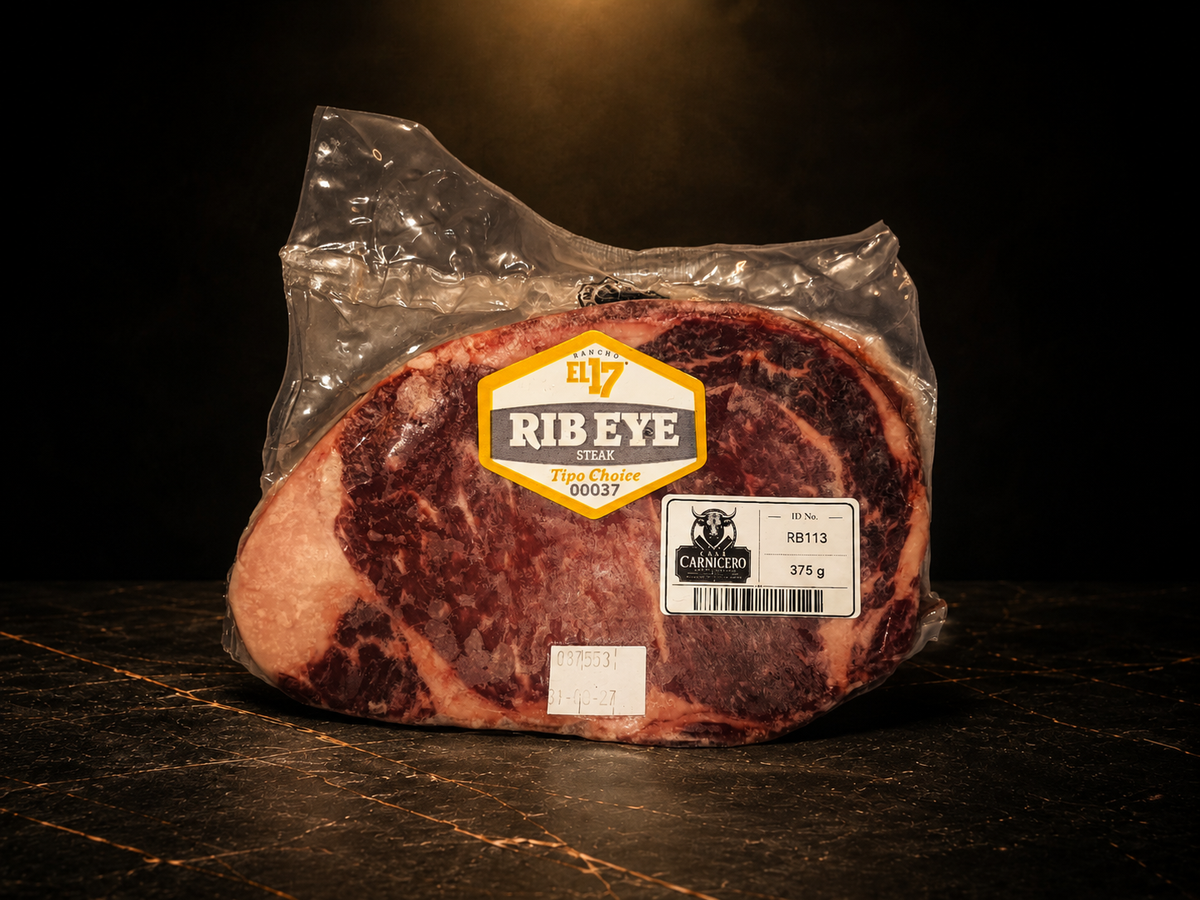Foto real de Rib Eye 0,375 kg - RB113 - Casa Carnicero
